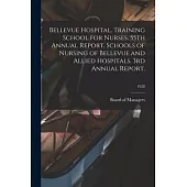 Bellevue Hospital. Training School for Nurses. 55th Annual Report. Schools of Nursing of Bellevue and Allied Hospitals. 3rd Annual Report.; 1928