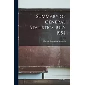 Summary of General Statistics. July 1954