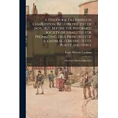 A Discourse Delivered in Charleston, (S.C.) on the 21st of Nov. 1827, Before the Reformed Society of Israelites for Promoting True Principles of Judai