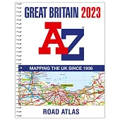 Great Britain A-Z Road Atlas 2023 (A4 Spiral)