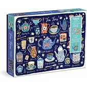 Tea Time 1000 Piece Puzzle with Shaped Pieces