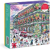 Michael Storrings Christmas in New Orleans 1000 Piece Puzzle with Square Box