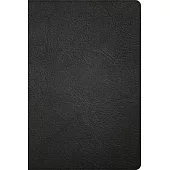 CSB Large Print Thinline Bible, Holman Handcrafted Collection, Black Premium Goatskin