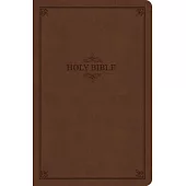 KJV Thinline Bible, Brown Leathertouch, Value Edition