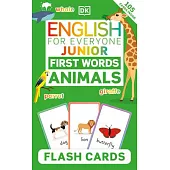 English for Everyone Junior First Words Animals Flash Cards