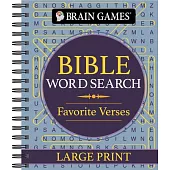 Brain Games - Bible Word Search: Favorite Verses - Large Print