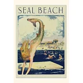 Vintage Journal Seal Beach Mermaid Diving