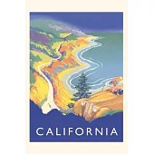 Vintage Journal California Travel Poster