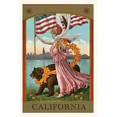 Vintage Journal California Belle with Bear