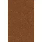 CSB Single-Column Personal Size Bible, Saddle Genuine Leather