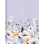 CSB Notetaking Bible, Large Print Hosanna Revival Edition, Lavender/Peach Cloth-Over-Board