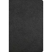 CSB Giant Print Reference Bible, Black Genuine Leather, Indexed