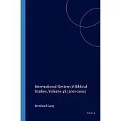 International Review of Biblical Studies, Volume 48 (2001-2002)