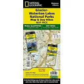 Glacier-Waterton Lakes Day Hikes & National Park Maps [Map Pack Bundle]