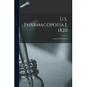 U.S. Pharmacopoeia I, 1820: Copy of Proof Sheets