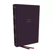 Kjv, Compact Center-Column Reference Bible, Leathersoft, Purple, Red Letter, Comfort Print