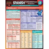 Spanish Fundamentals 2 - Vocabulary: A Quickstudy Laminated Reference Guide