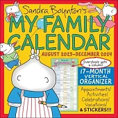 Sandra Boynton’s My Family Calendar 17-Month 2023-2024 Family Wall Calendar