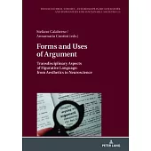 Forms and Uses of Argument; Transdisciplinary Aspects of Figurative Language: from Aesthetics to Neuroscience