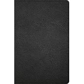 CSB Personal Size Giant Print Bible, Black Genuine Leather, Indexed