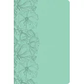 CSB Large Print Thinline Bible, Light Teal Leathertouch, Value Edition