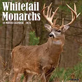 Whitetail Monarchs 2024 12 X 12 Wall Calendar