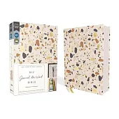 Niv, Journal the Word Bible, Cloth Over Board, Cream, Red Letter, Comfort Print: Reflect, Take Notes, or Create Art Next to Your Favorite Verses