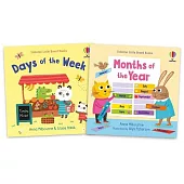 寶寶認知硬頁套書書：一周7天 + 一年12個月 (附音檔) Little Board Books: Days of the week + Months of the Year