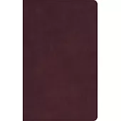 CSB Single-Column Personal Size Bible, Holman Handcrafted Collection, Premium Marbled Burgundy Calfskin