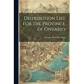 Distribution List for the Province of Ontario