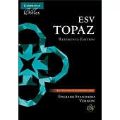 ESV Topaz Reference Bible, Dark Blue Goatskin Leather, Es676: Xrl