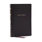 RSV Personal Size Bible with Cross References, Black Genuine Leather, Thumb Indexed, (Sovereign Collection)