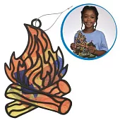 Vacation Bible School (Vbs) 2024 Camp Firelight Stained Glass Campfire Craft (Pkg of 12): A Summer Camp Adventure with God