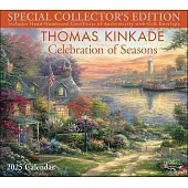 Thomas Kinkade Special Collector’s Edition 2025 Deluxe Wall Calendar with Print: Celebration of Seasons