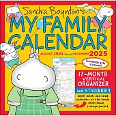 Sandra Boynton’s My Family Calendar 17-Month 2024-2025 Family Wall Calendar