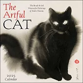 The Artful Cat 2025 Wall Calendar: Brush & Ink Watercolor Paintings by Endre Penovàc