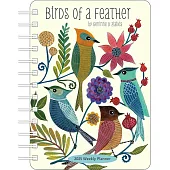 Birds of a Feather 2025 Weekly Planner Calendar: Watercolor Bird Illustrations by Geninne Zlatkis