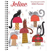 Feline 12-Month 2025 Monthly/Weekly Planner Calendar: Terry Runyan’s Cats