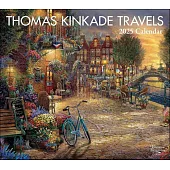 Thomas Kinkade Travels 2025 Deluxe Wall Calendar