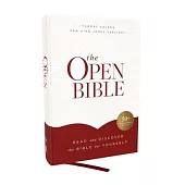 The Open Bible: Read and Discover the Bible for Yourself (Nkjv, Hardcover, Red Letter, Comfort Print)