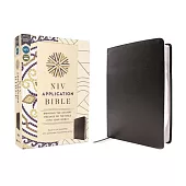 NIV Application Bible, European Bonded Leather, Black, Red Letter, Comfort Print: Bringing the Ancient Message of the Bible Into Your World