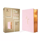 The Jesus Bible, ESV Edition, Leathersoft Over Board, Pink