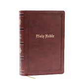 NKJV Bible: Personal Size Giant Print, Brown Leathersoft, Holy Bible, Red Letter, Comfort Print: New King James Version