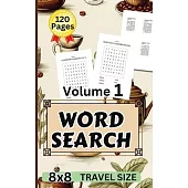 8x8 Word Search Travel Size Volume 1: 5