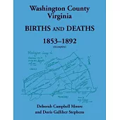 Washington County, Virginia Births and Deaths, 1853-1892 (incomplete)