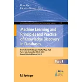 Machine Learning and Principles and Practice of Knowledge Discovery in Databases: International Workshops of Ecml Pkdd 2023, Turin, Italy, September 1