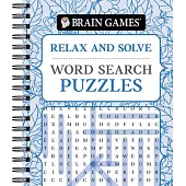 Brain Games - Relax and Solve: Word Search Puzzles (Pattern Cover)