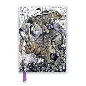 Martin Truefitt-Baker: Hares in Meadow Cranesbill (Foiled Journal)