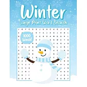 Winter Word Search for Adults: Word Find Book, Word Searches Book for Adults, Large Print Word Search