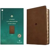 NLT Student Life Application Study Bible, Filament Enabled (Leatherlike, Rustic Brown, Indexed, Red Letter)